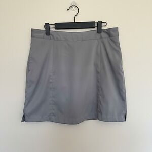Greg Norman Womens Gray Golf Skort Performance Stretch Athletic Skirt Size 8
